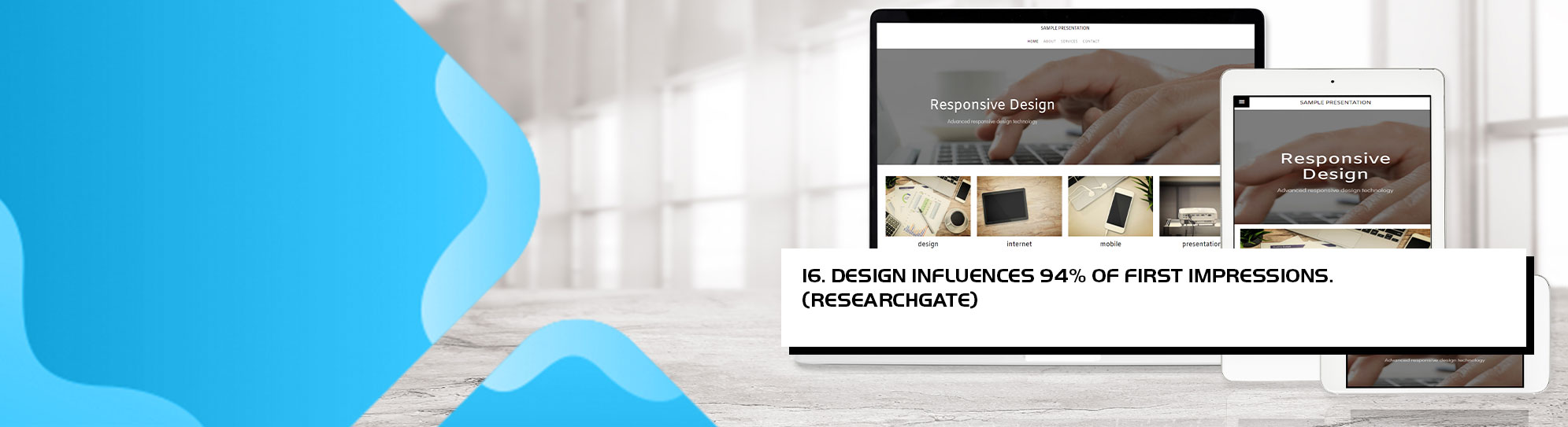 Design influences 94 perecent of first impressions