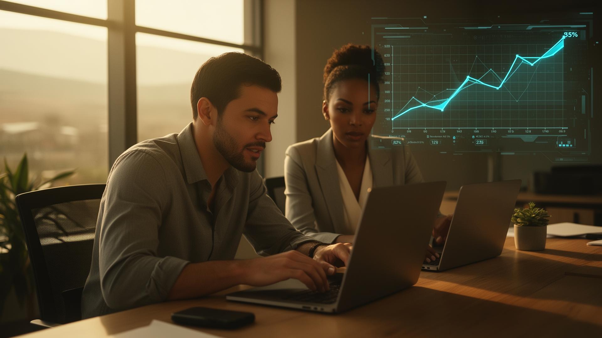 The Pitch Performance Agency team collaborating on a digital marketing campaign